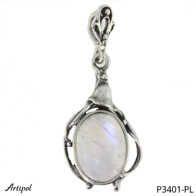 Pendentif P3401-PL en Pierre de lune véritable
