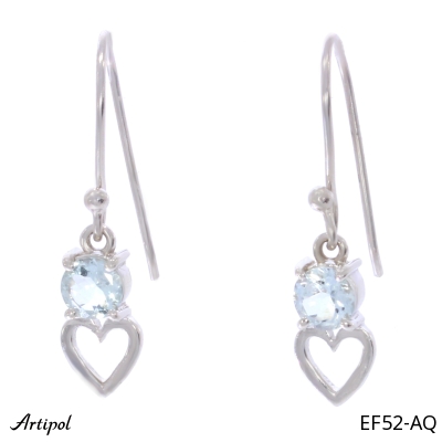 Earrings EF52-AQ with real Aquamarine