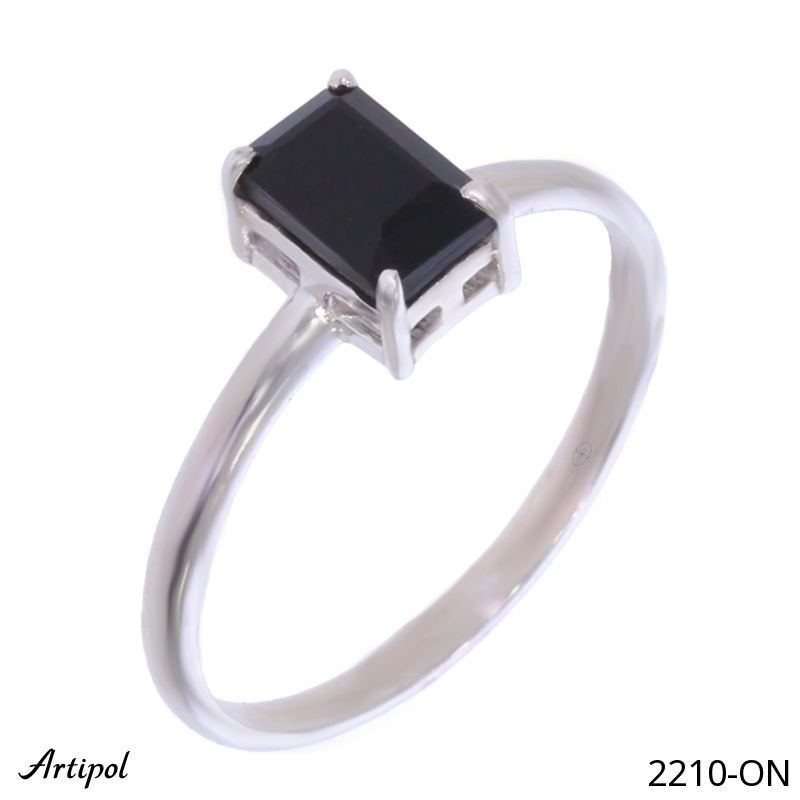 Ring 2210-ON with real Black Onyx