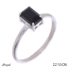Bague 2210-ON en Onyx noir véritable