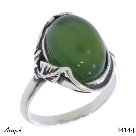 Ring 3414-J mit echter Jade