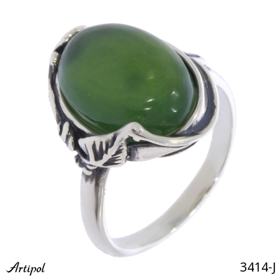 Ring 3414-J mit echter Jade