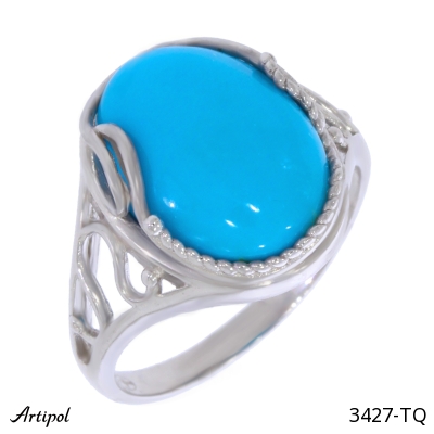 Bague 3427-TQ en Turquoise véritable
