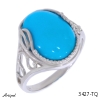 Bague 3427-TQ en Turquoise véritable