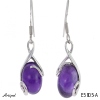 Earrings E5805-A with real Amethyst