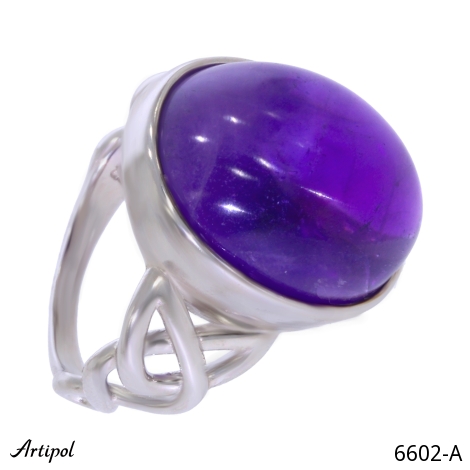 Ring 6602-A mit echter Amethyst