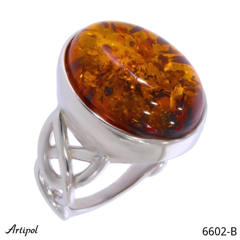 Ring 6602-B mit echter Bernstein