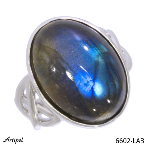 Ring 6602-LAB mit echter Labradorit