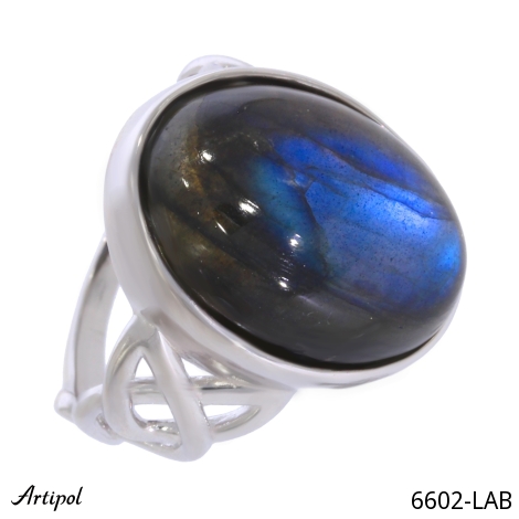 Bague 6602-LAB en Labradorite véritable