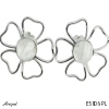 Earrings E5806-PL with real Moonstone