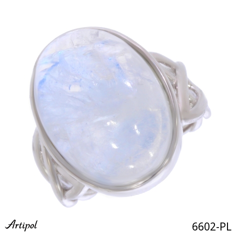 Bague 6602-PL en Pierre de lune véritable
