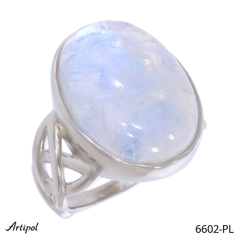 Bague 6602-PL en Pierre de lune véritable