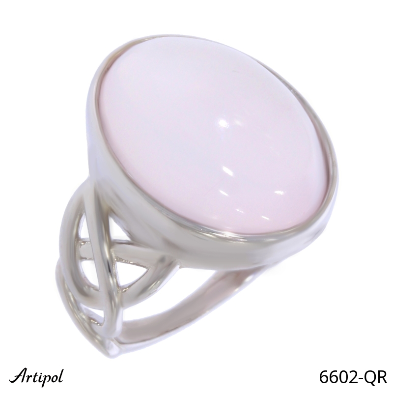 Bague 6602-QR en Quartz rose véritable