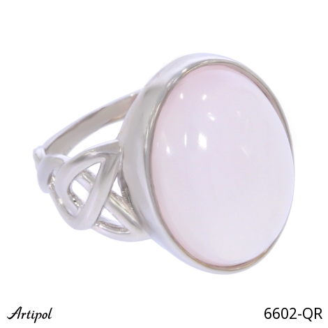 Bague 6602-QR en Quartz rose véritable