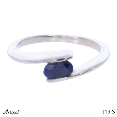 Ring J19-S mit echter Saphir