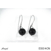 Earrings E3004-ON with real Black Onyx