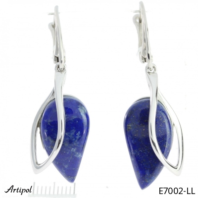 Earrings E7002-LL with real Lapis lazuli