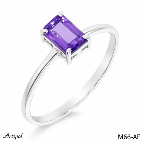 Pierścionek M66-AF z Ametystem