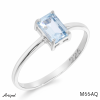 Ring M66-AQ with real Aquamarine