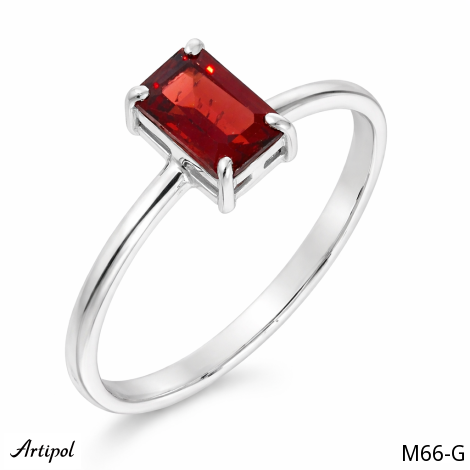 Bague M66-G en Grenat véritable