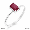 Ring M66-R mit echter Rubin