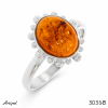Bague 3036-B en Ambre véritable