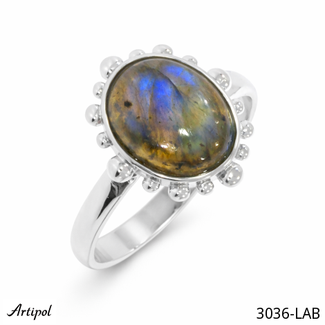 Ring 3036-LAB mit echter Labradorit
