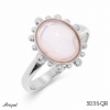 Ring 3036-QR with real Rose Quartz