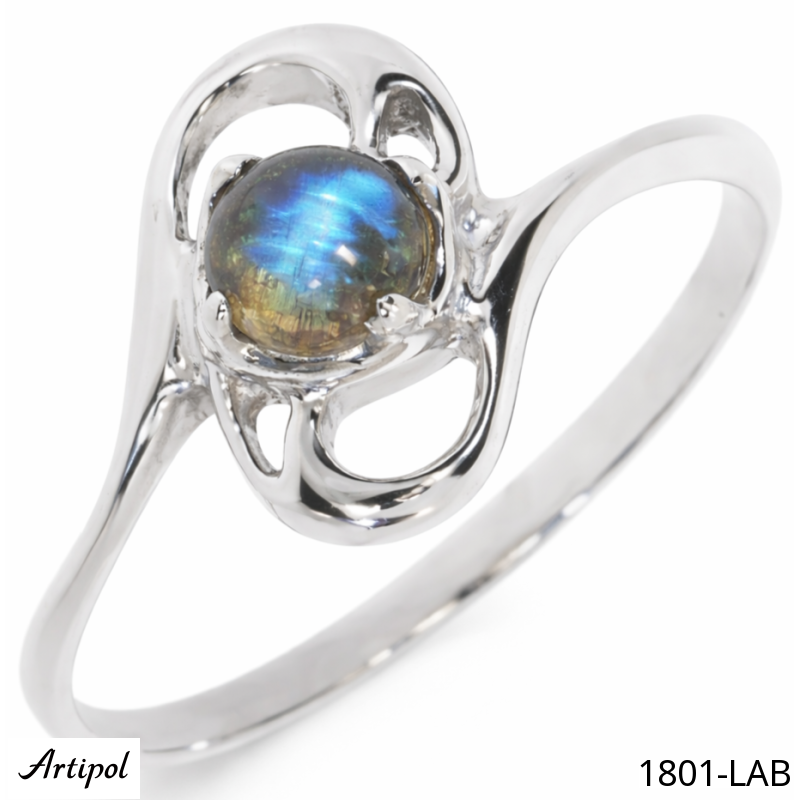 Ring 1801-LAB with real Labradorite