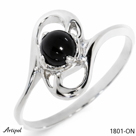 Ring 1801-ON with real Black Onyx