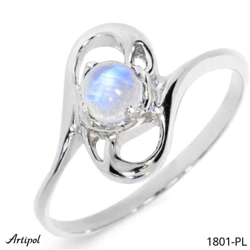 Bague 1801-PL en Pierre de lune véritable