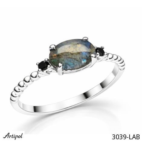 Ring 3039-LAB mit echter Labradorit