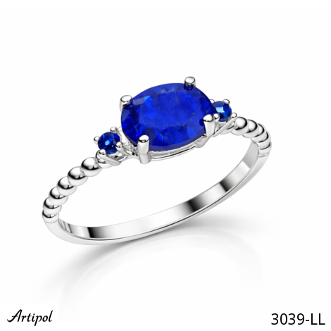 Ring 3039-LL with real Lapis lazuli