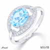 Bague M56-TB en Topaze bleue véritable
