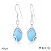 Earrings E5805-TQ with real Turquoise