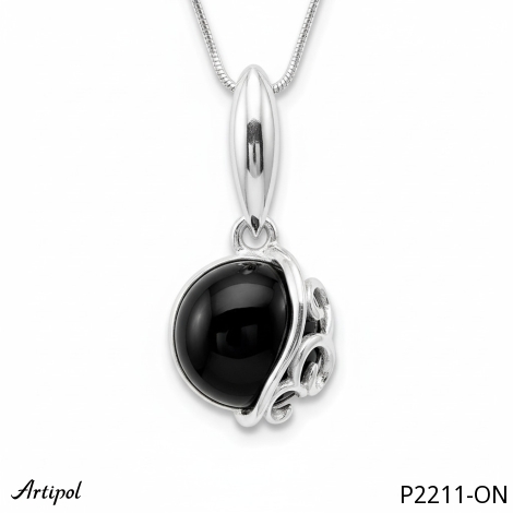 Pendant P2211-ON with real Black Onyx