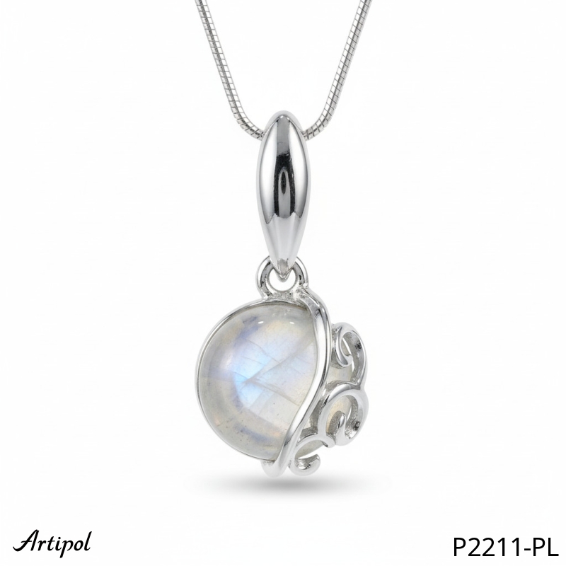 Pendant P2211-PL with real Moonstone