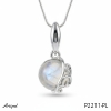Pendentif P2211-PL en Pierre de lune véritable