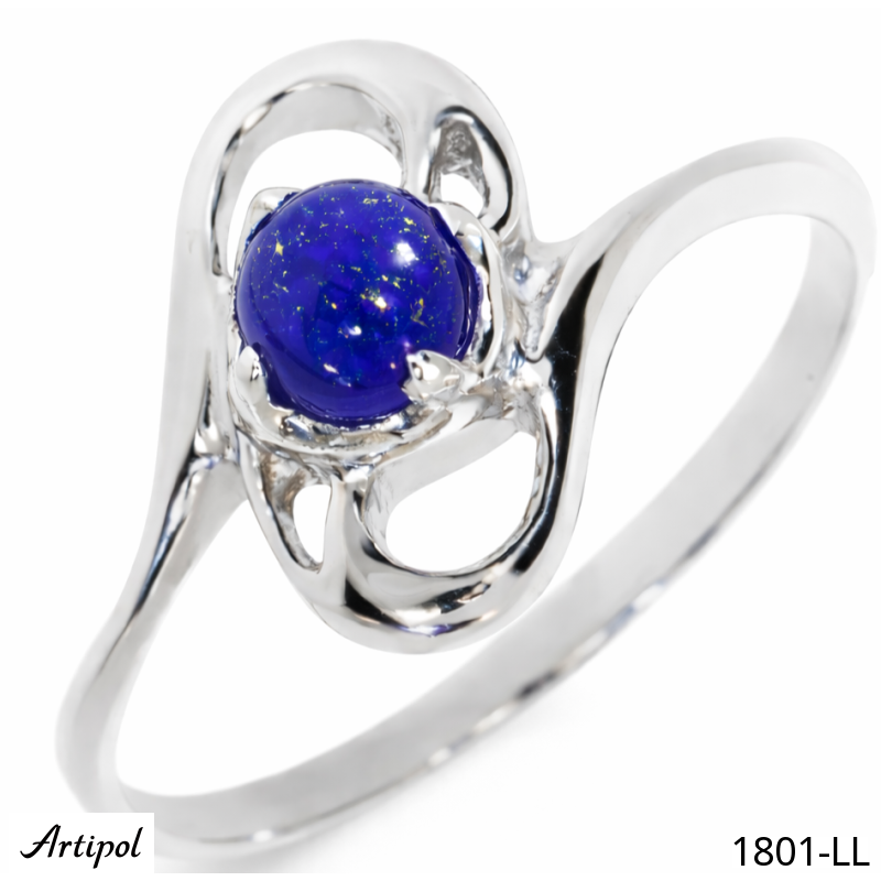 Ring 1801-LL with real Lapis lazuli