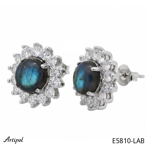 Earrings E5810-LAB with real Labradorite