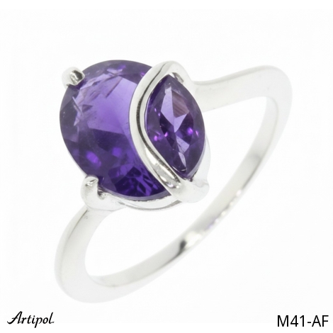 Ring M41-AF mit echter Amethyst