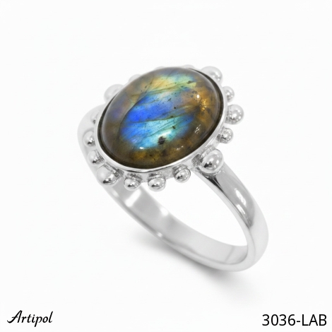 Bague 3036-LAB en Labradorite véritable