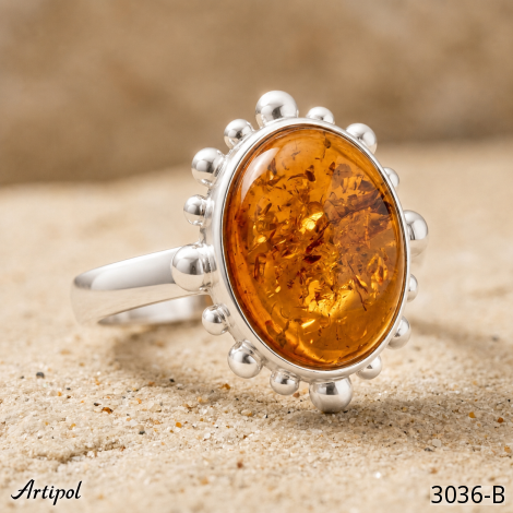 Bague 3036-B en Ambre véritable