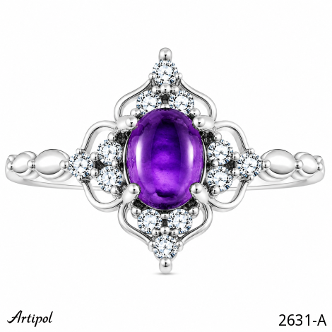 Bague 2631-A en Améthyste véritable