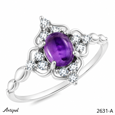 Ring 2631-A with real Amethyst