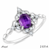 Ring 2631-A with real Amethyst