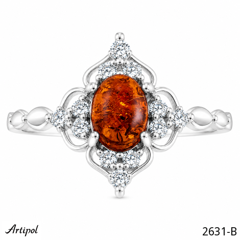 Ring 2631-B mit echter Bernstein