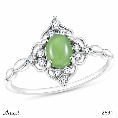 Ring 2631-J mit echter Jade