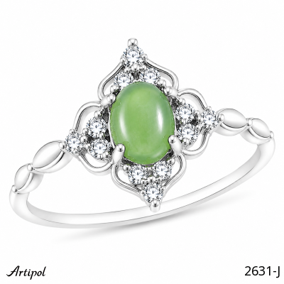 Ring 2631-J with real Jade