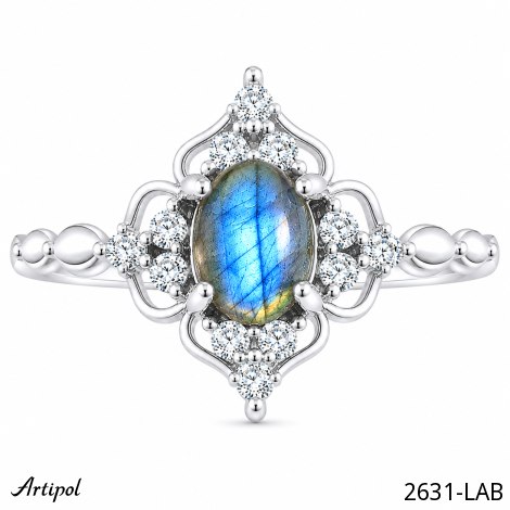 Ring 2631-LAB mit echter Labradorit